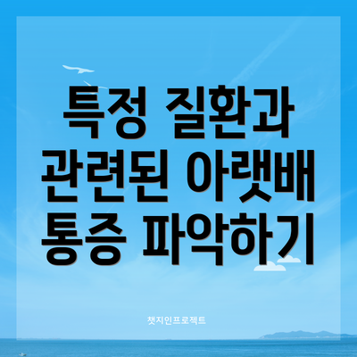 특정 질환과 관련된 아랫배 통증 파악하기