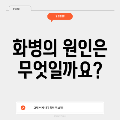 화병의 원인은 무엇일까요?