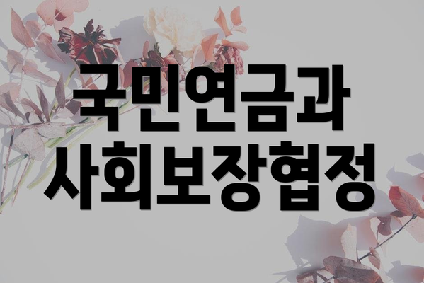 국민연금과 사회보장협정