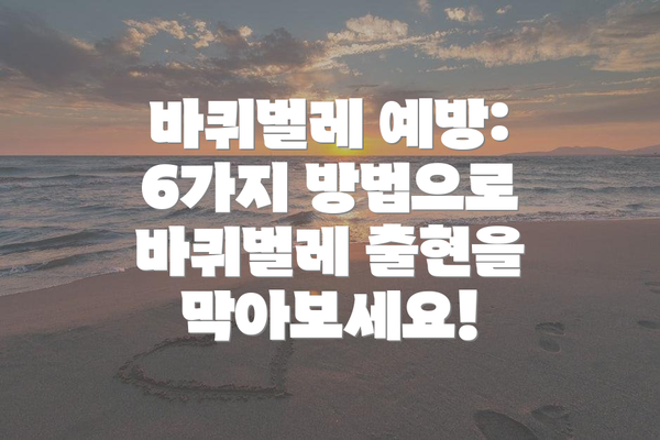 바퀴벌레 예방: 6가지 방법으로 바퀴벌레 출현을 막아보세요!