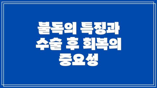 불독의 특징과 수술 후 회복의 중요성