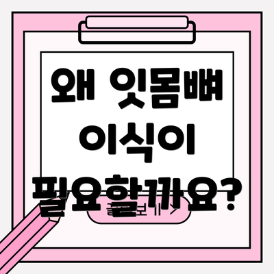 왜 잇몸뼈 이식이 필요할까요?