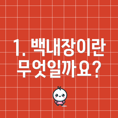 1. 백내장이란 무엇일까요?
