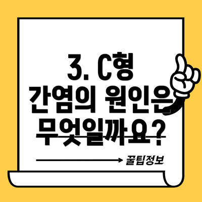 3. C형 간염의 원인은 무엇일까요?