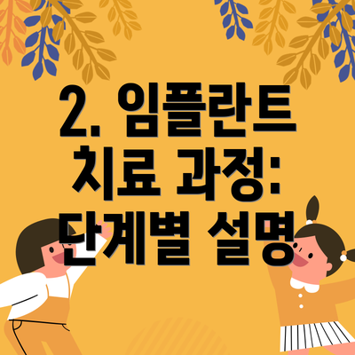2. 임플란트 치료 과정: 단계별 설명