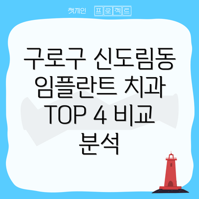구로구 신도림동 임플란트 치과 TOP 4 비교 분석