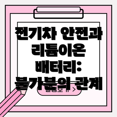 전기차 안전과 리튬이온 배터리: 불가분의 관계