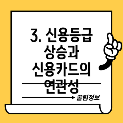 3. 신용등급 상승과 신용카드의 연관성