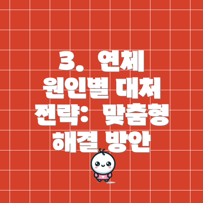 3.  연체 원인별 대처 전략:  맞춤형 해결 방안